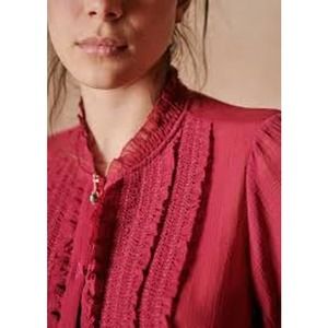 Sezane Norah Shirt Magenta EU Size 40